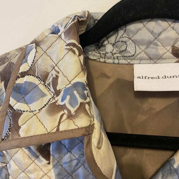 AlfredDunner Silk Patchwork Floral Multicolor Button Quilted Grannycore Jacket10 - Picture 8 of 8